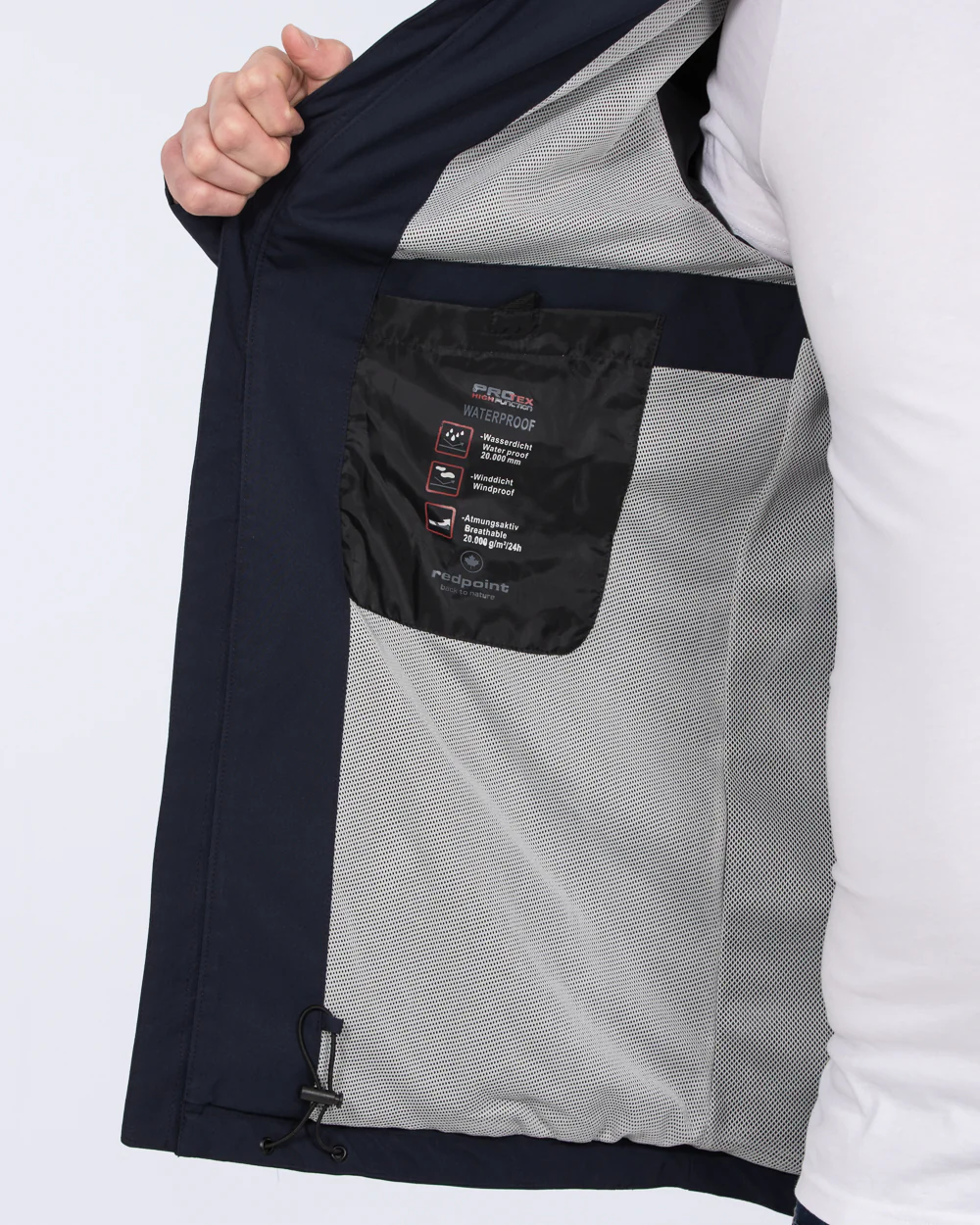 Redpoint Len Tall Lightweight Waterproof Jacket (navy) - Image 3