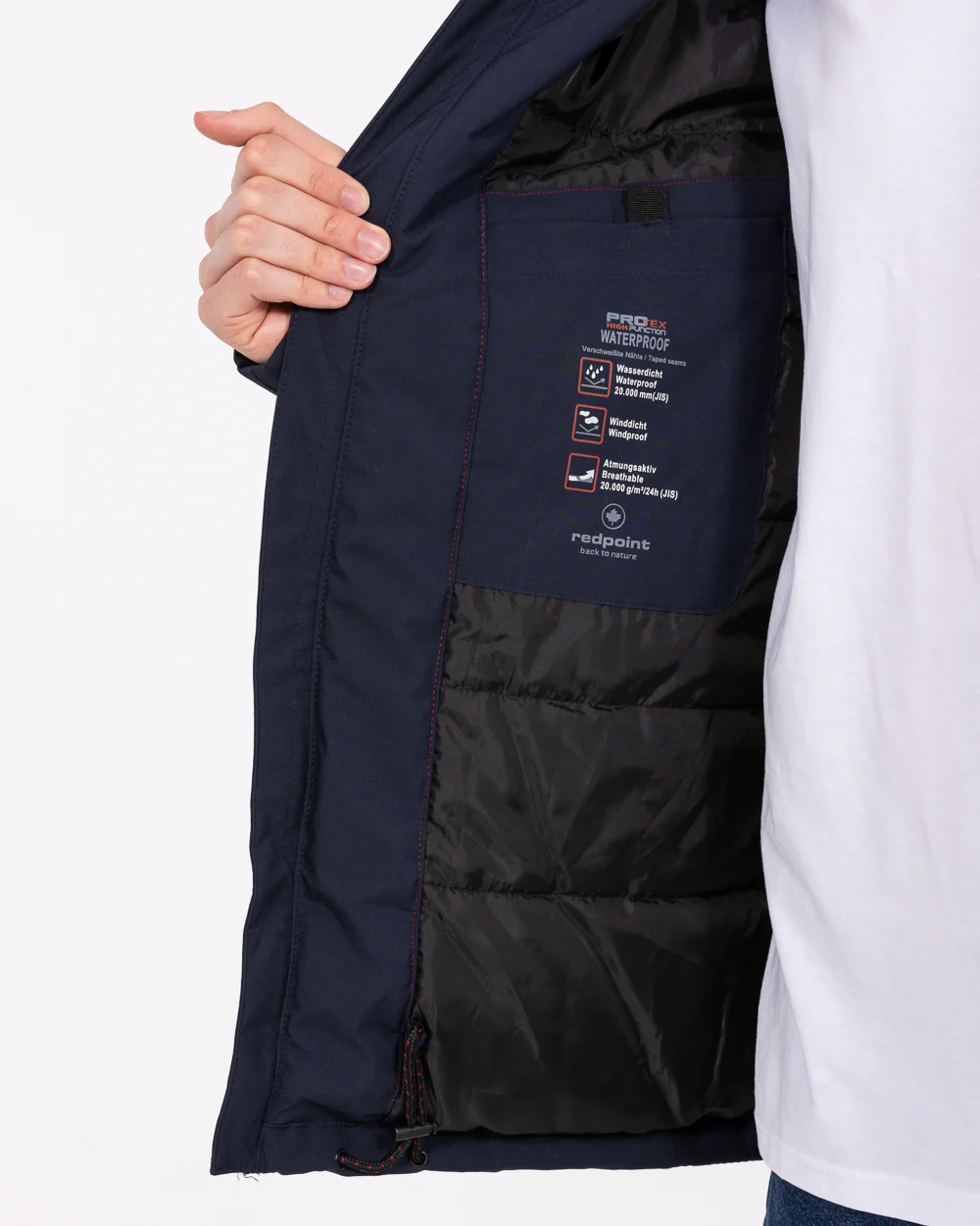 Redpoint Len Tall Waterproof Jacket (navy) - Image 3
