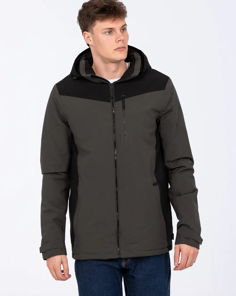 Redpoint Len Tall Waterproof Jacket (olive/black) - Image 9
