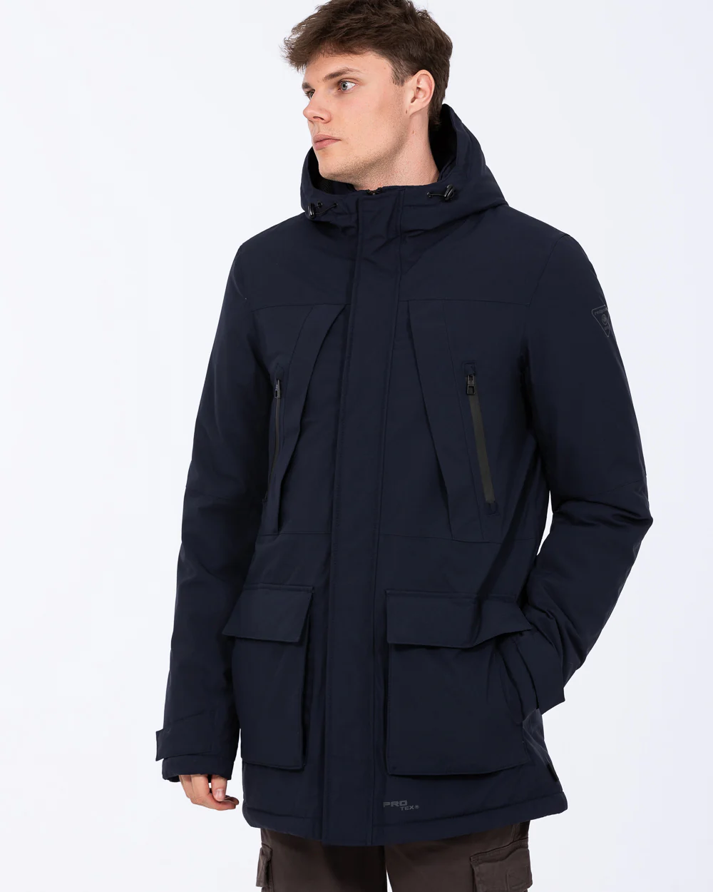 Redpoint Lex Tall Longline Waterproof Jacket (navy) - Image 8