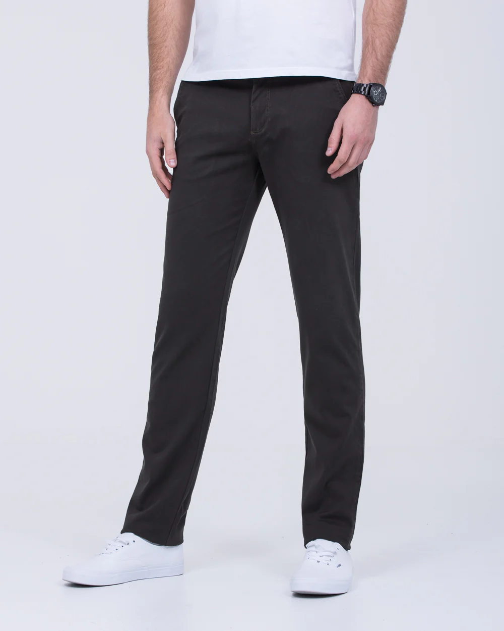 Redpoint Odessa Slim Fit Tall Chinos (dark olive) - Image 3