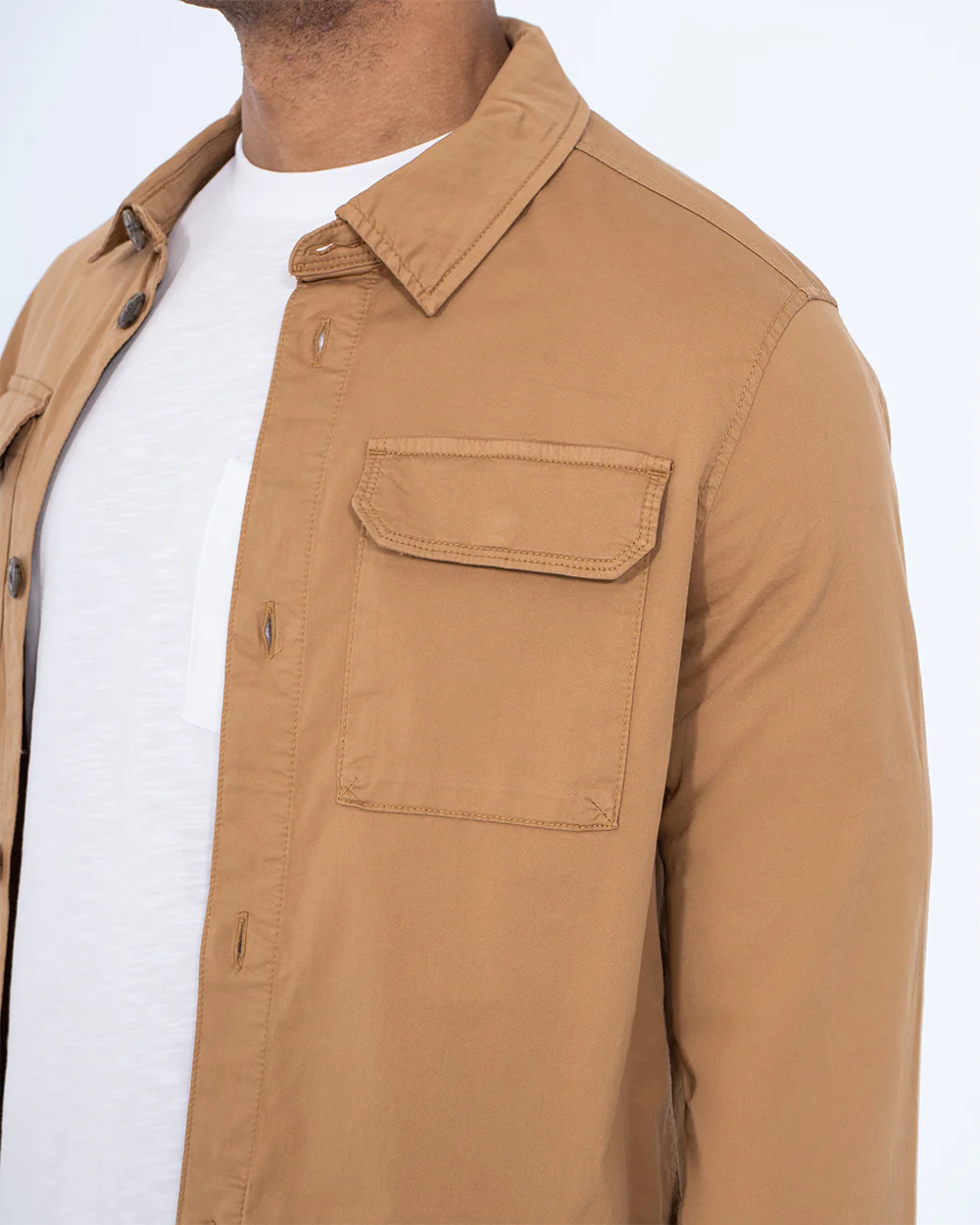 Redpoint Vico Tall Shacket (camel) - Image 3