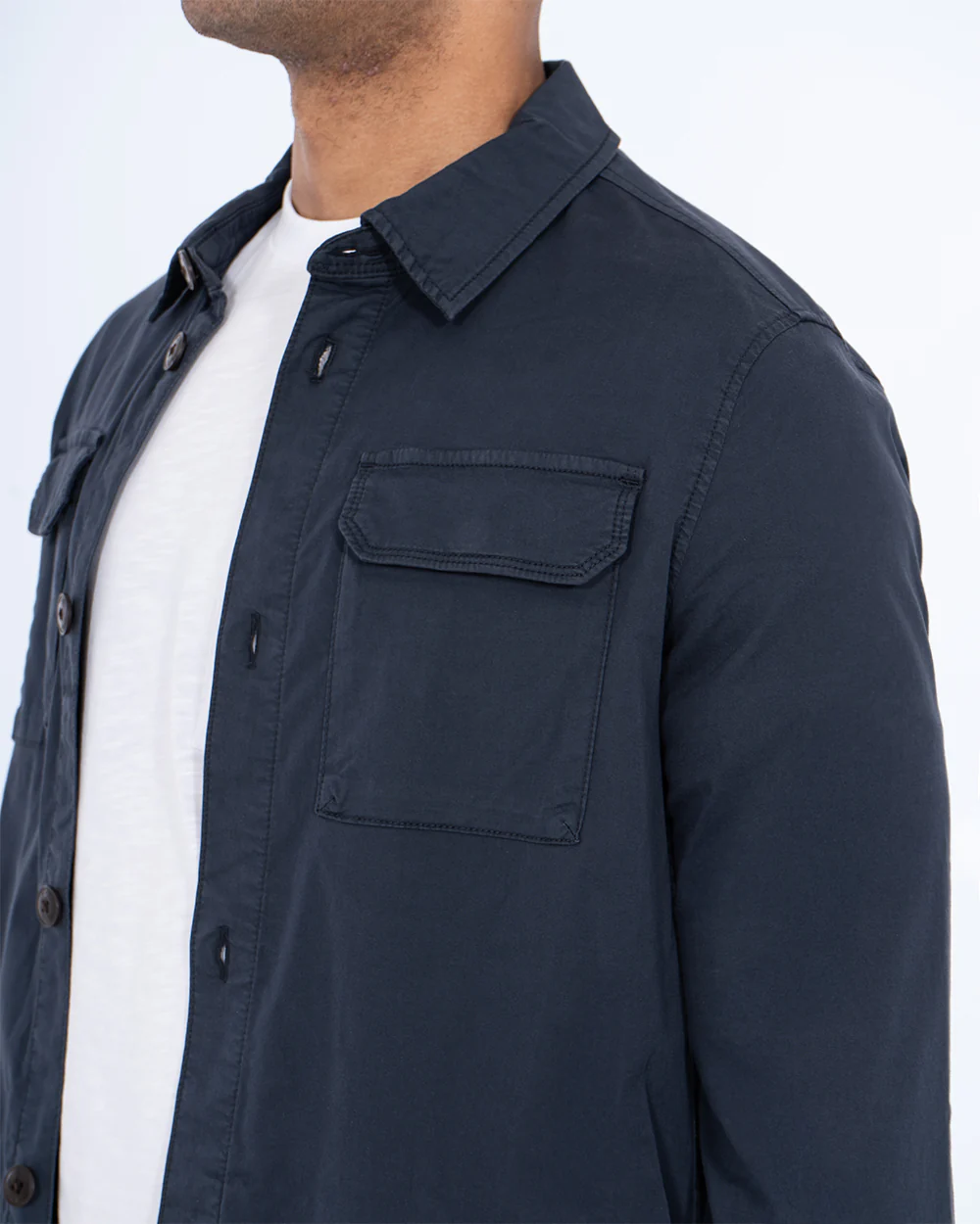 Redpoint Vico Tall Shacket (navy) - Image 3