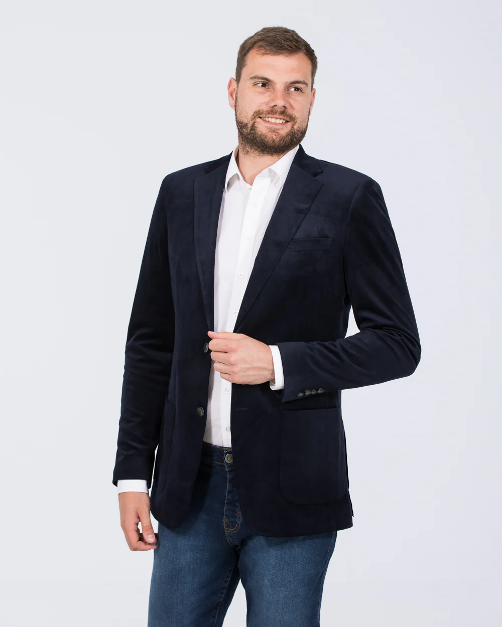 Skopes Atkinson Slim Fit Tall Cord Blazer (navy) - Image 3