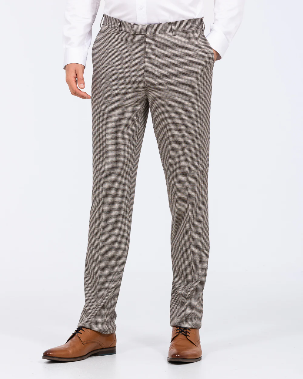 Skopes Cannon Slim Fit Tall Suit Trousers(blue/brown)