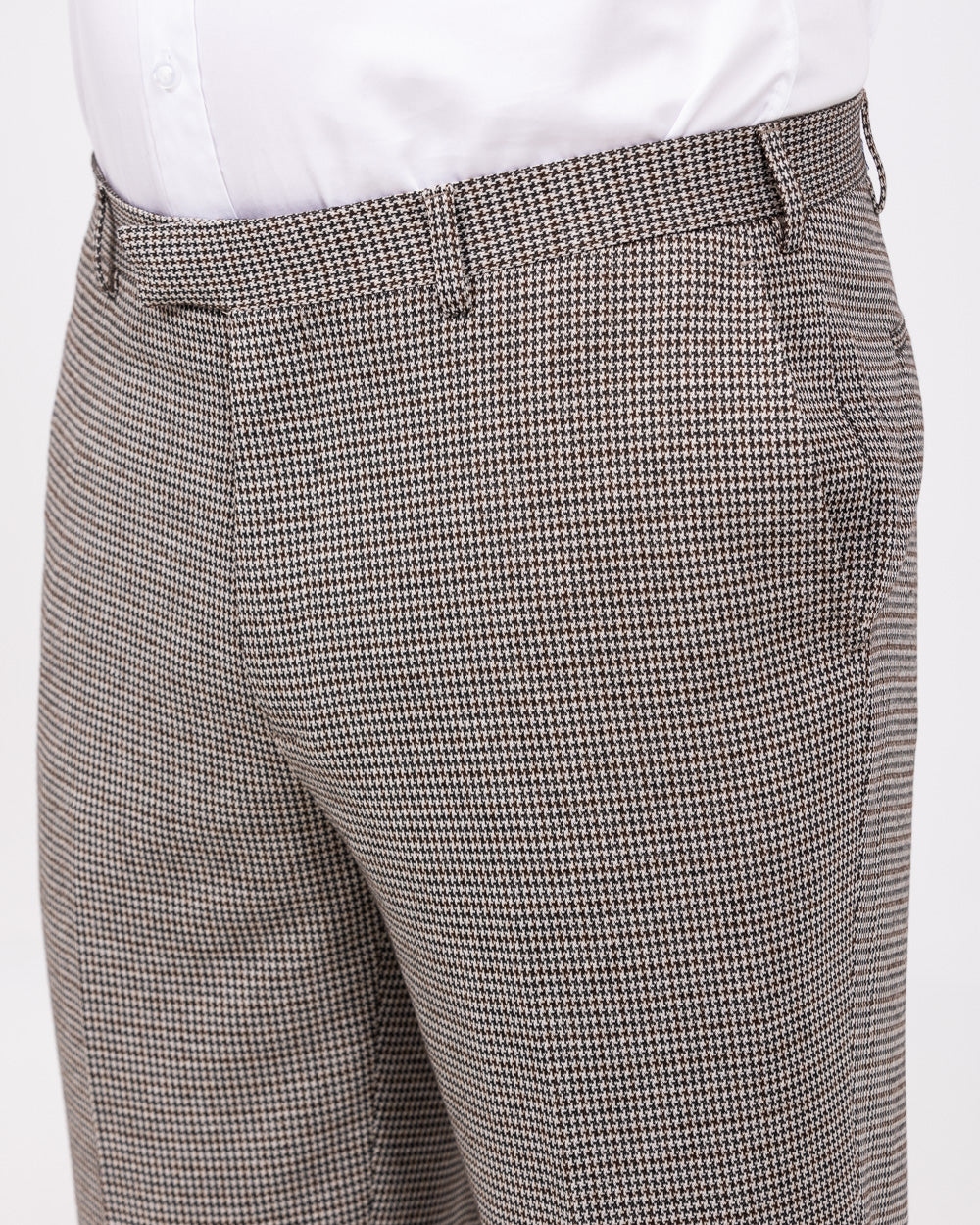 Skopes Cannon Slim Fit Tall Suit Trousers(blue/brown) - Image 4