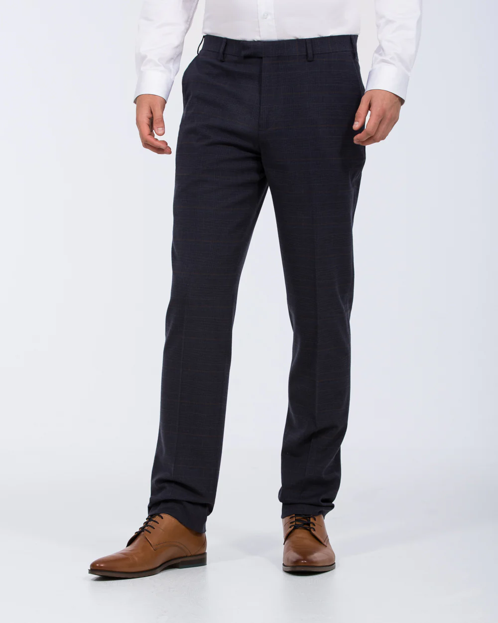 Skopes Guildford Slim Fit Tall Suit Trousers (navy check)
