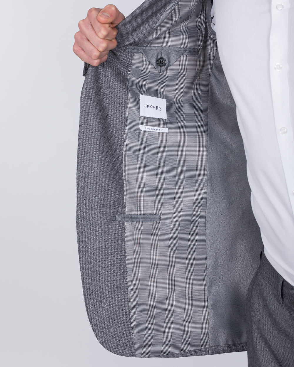 Skopes Harcourt Skinny Fit Tall Suit Jacket (silver) - Image 4