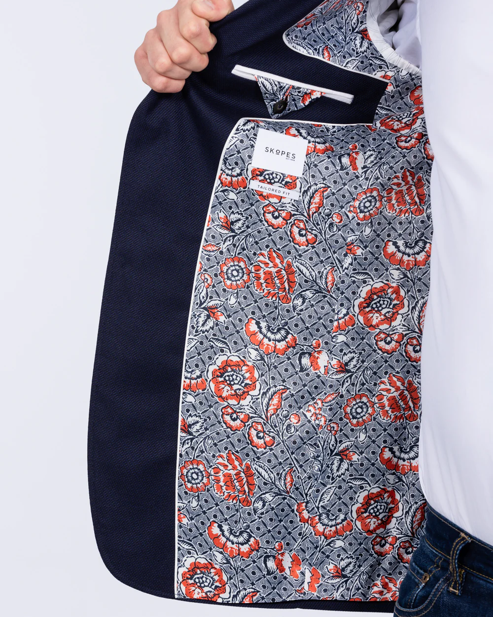 Skopes Harry Tall Textured Blazer (navy) - Image 3