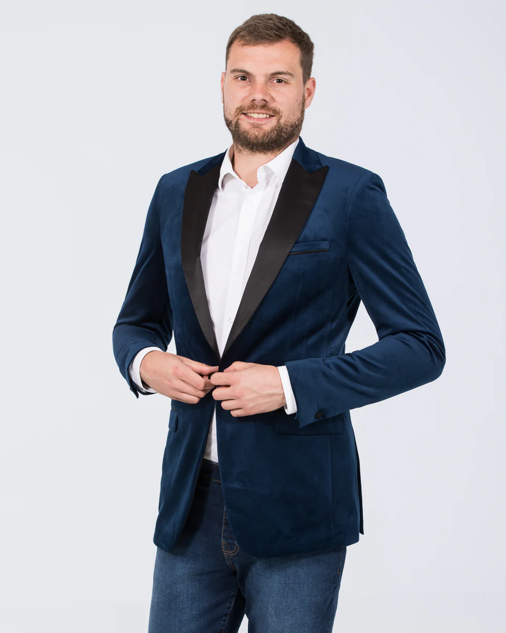 Skopes Jive Tall Velvet Blazer (royale blue) - Image 3