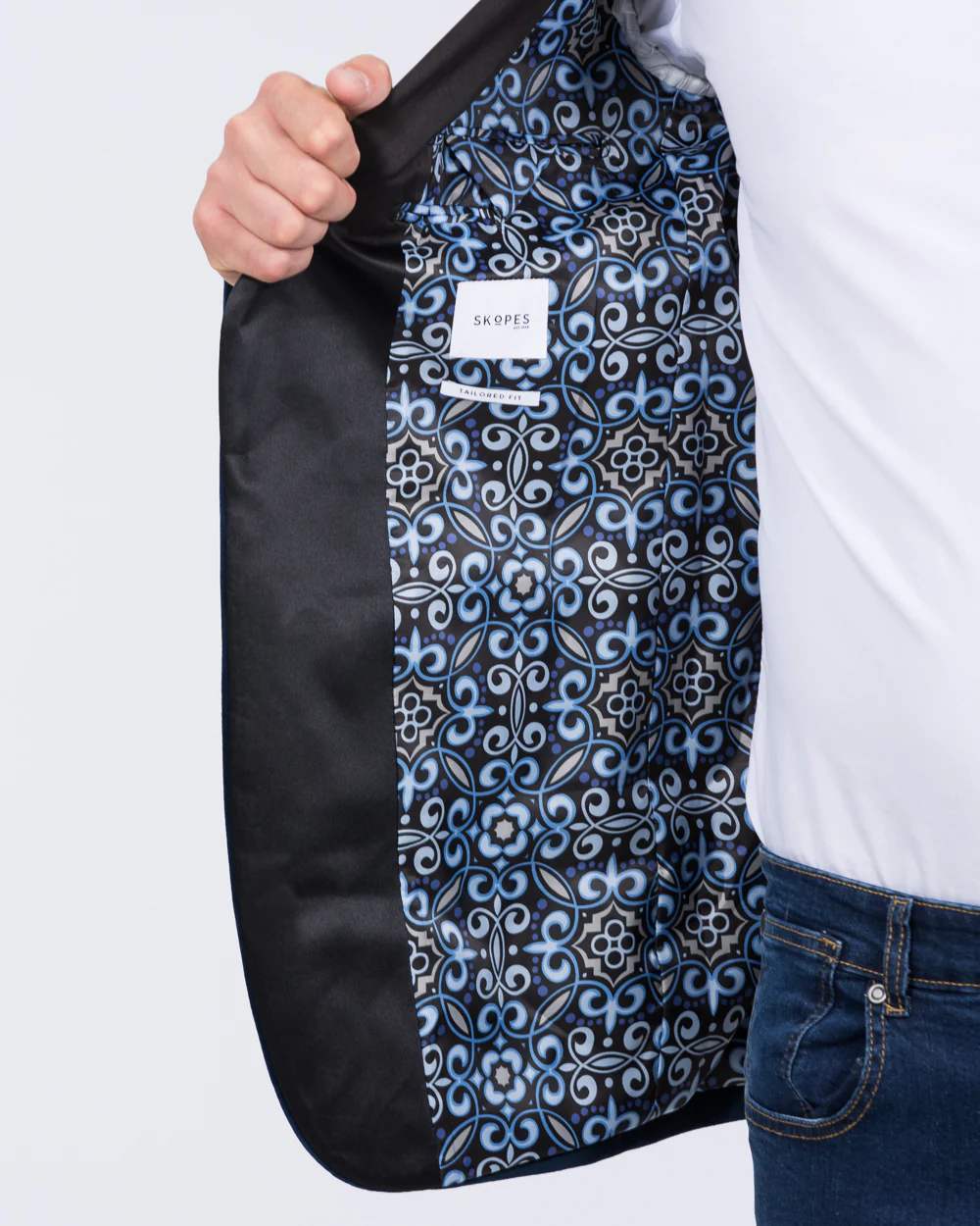 Skopes Jive Tall Velvet Blazer (royale blue) - Image 6