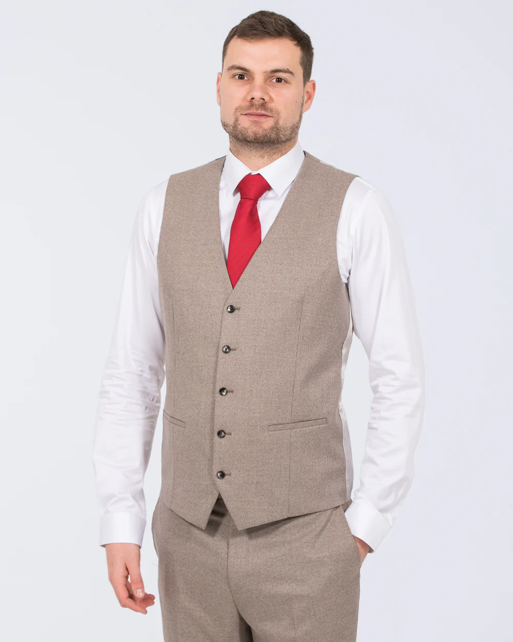 Skopes Jodrell Slim Fit Tall Suit (stone) - Image 9