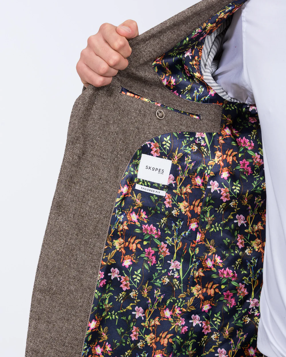 Skopes Jude Slim Fit Tall Suit Jacket (fawn) - Image 4