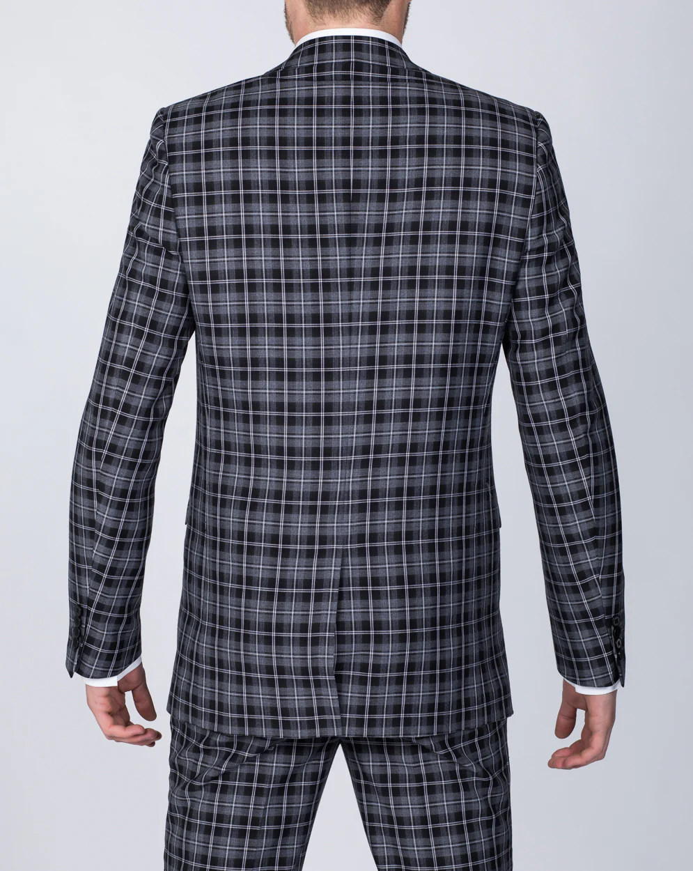 Skopes Kiefer Slim Fit Tall Suit Jacket (black/grey check) - Image 2