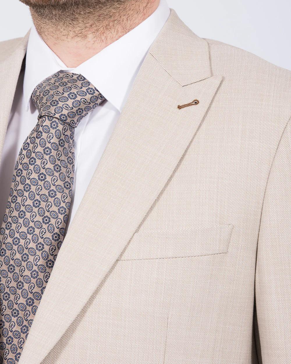 Skopes Redding Slim Fit Tall Suit (stone) - Image 4