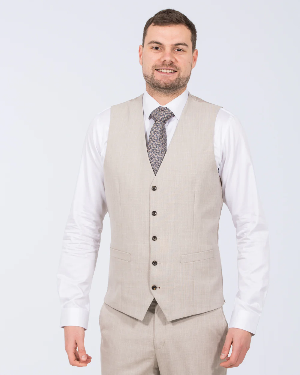 Skopes Redding Slim Fit Tall Suit (stone) - Image 9