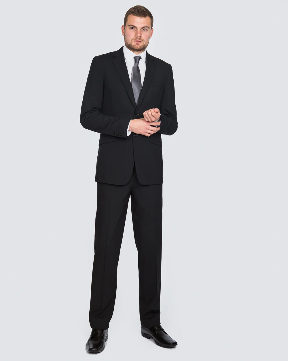 Skopes Regular Fit Wool Tall Suit (black) - Image 10