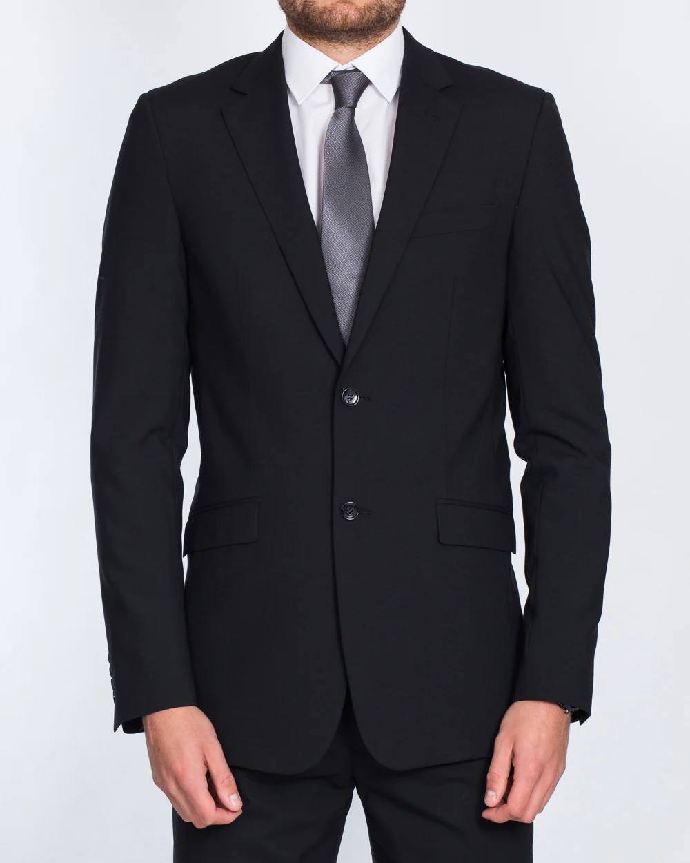 Skopes Regular Fit Wool Tall Suit (black) - Image 6