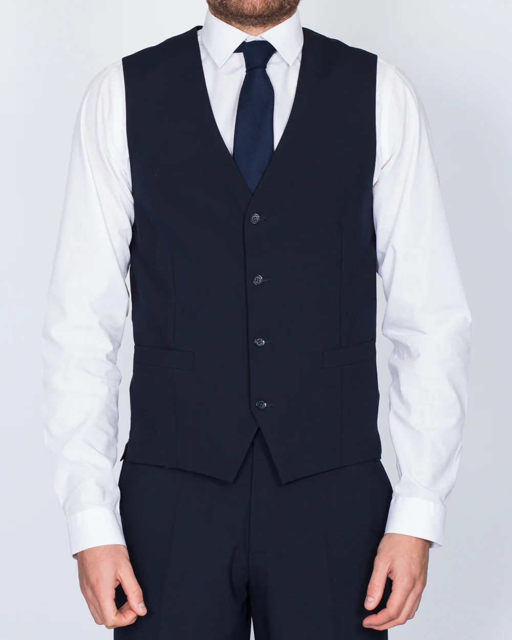 Skopes Regular Fit Wool Tall Suit (navy) - Image 4