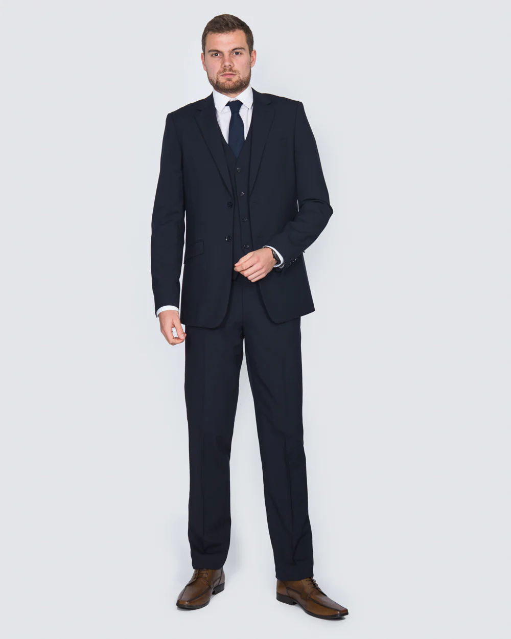 Skopes Regular Fit Wool Tall Suit (navy) - Image 7