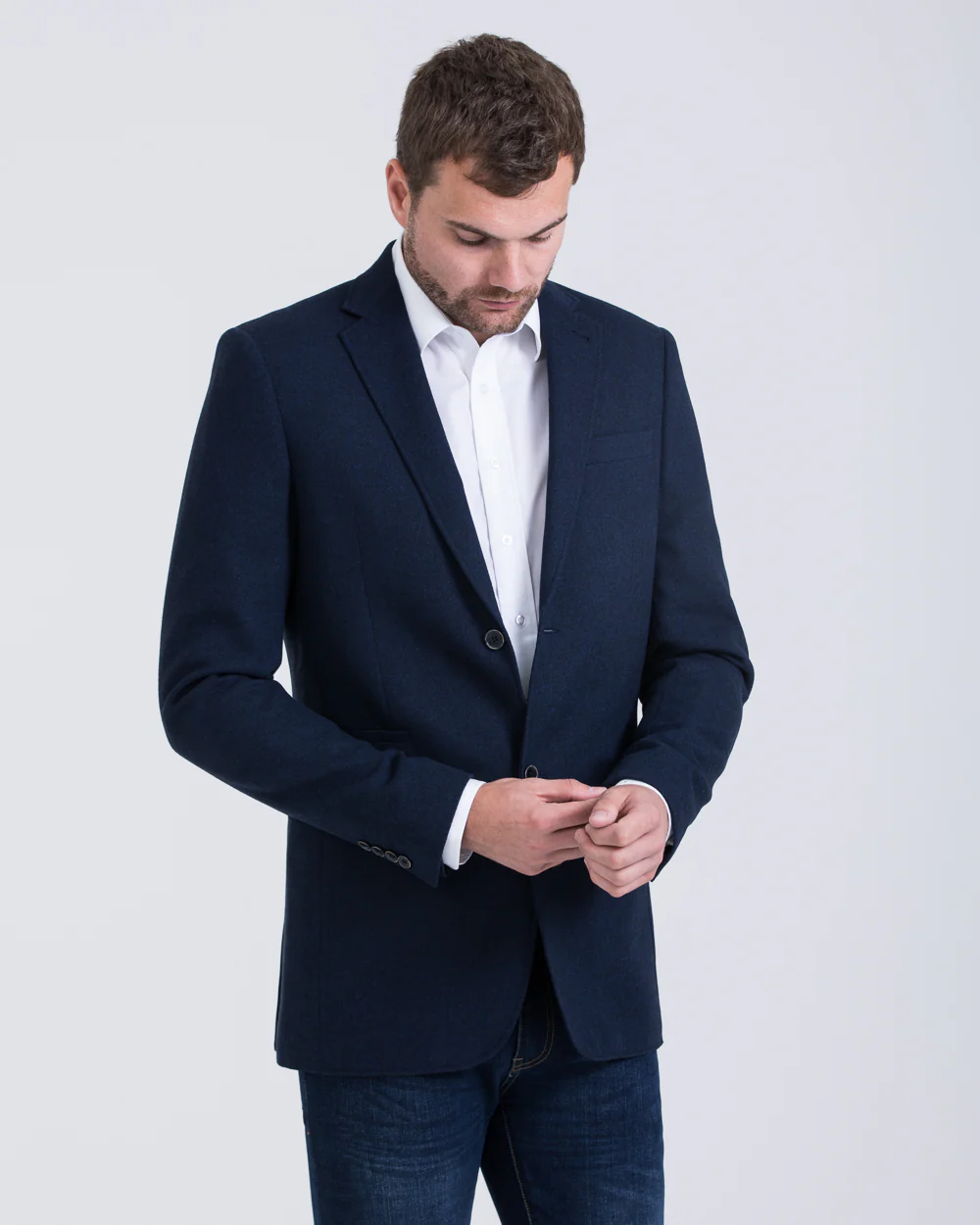 Skopes Ruthin Tall Tweed Blazer (navy) - Image 6