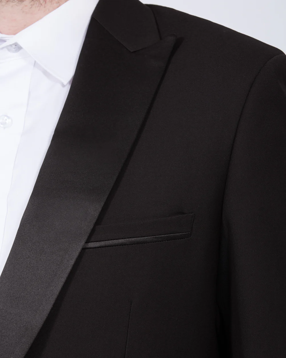Skopes Sinatra Slim Fit Tall Dinner Suit Jacket (black) - Image 3