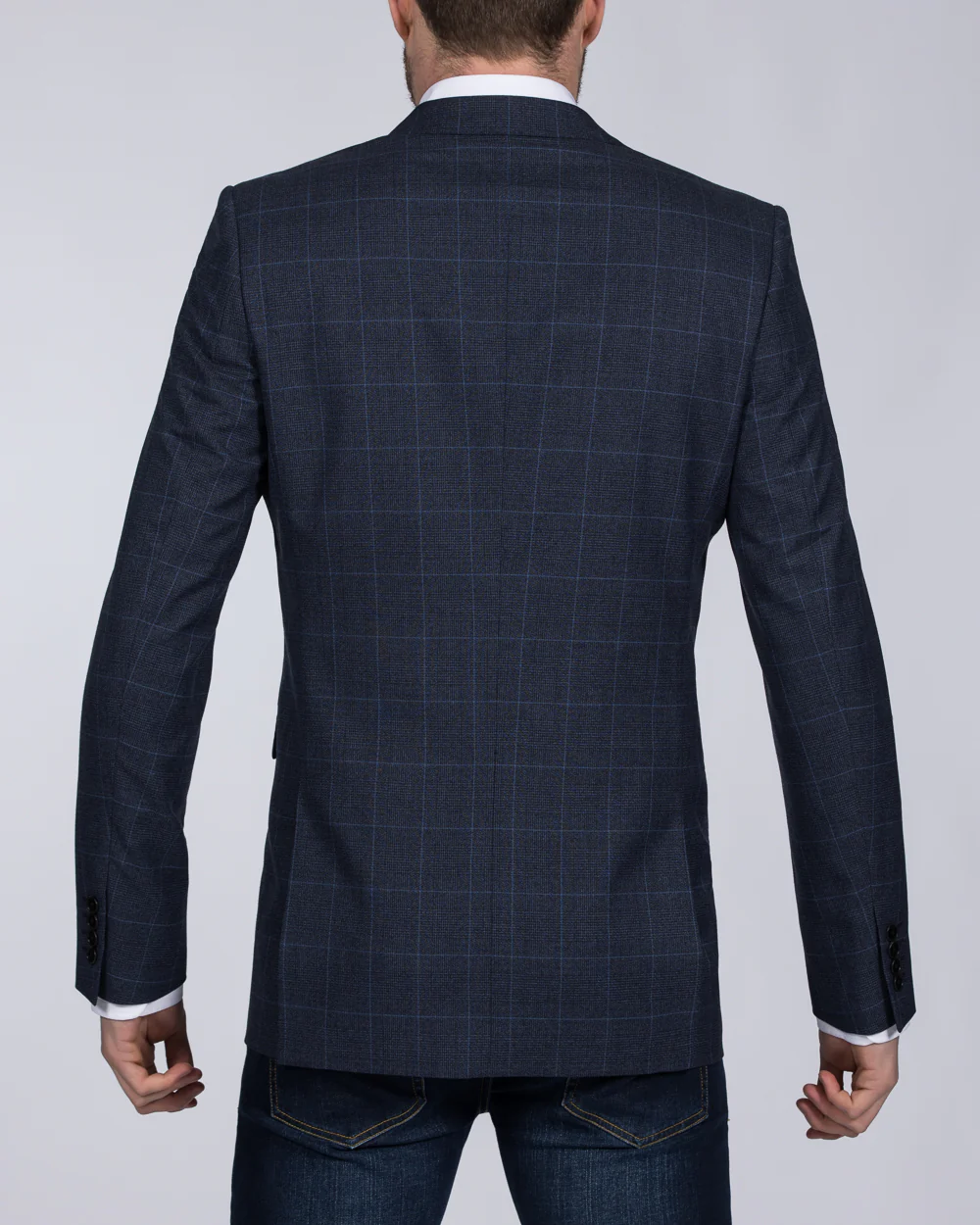 Skopes Slim Fit Tall Anello Blazer (blue check) - Image 2