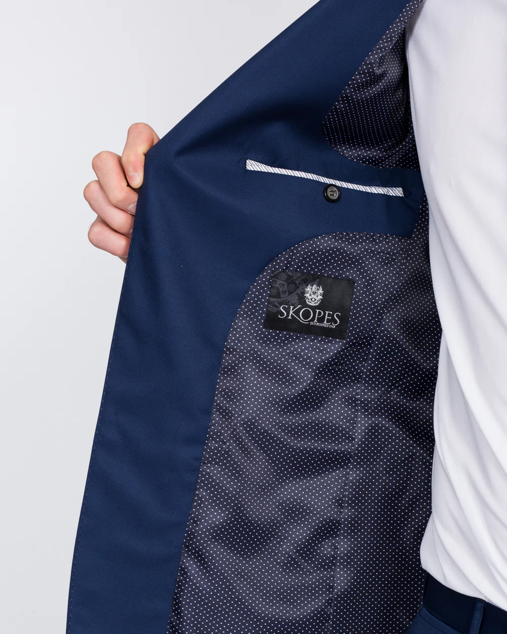 Skopes Slim Fit Wool Tall Suit (royale blue) - Image 7