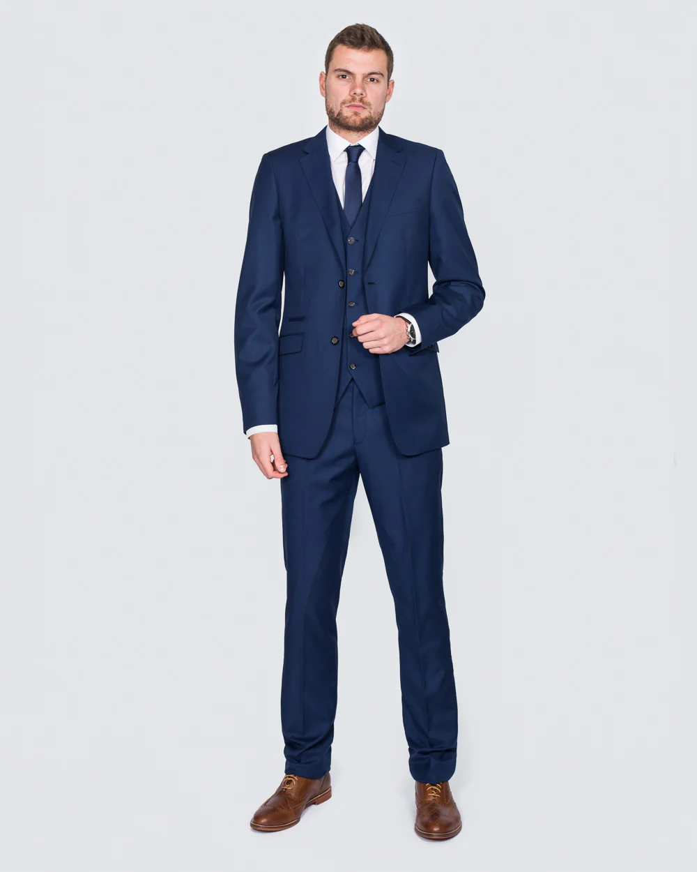 Skopes Slim Fit Wool Tall Suit (royale blue) - Image 8