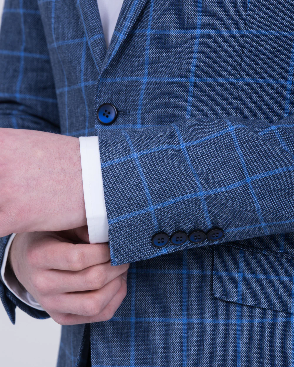 Skopes Trevor Tall Blazer (navy/blue check) - Image 6